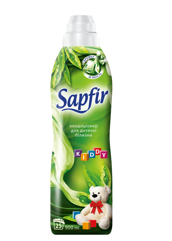Кондиціонер для дитячої білизни SAPFIR, Kiddy 0,9л./25 прань